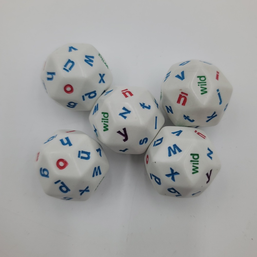 Koplow Games KP12985 Alphabet Dice Set 5 Piece 30-Sided Spelling Games